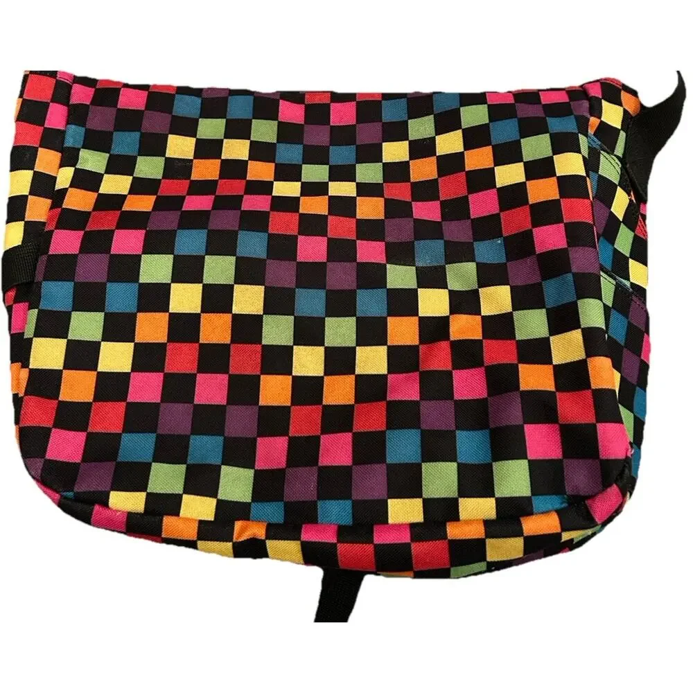 Yak‎ Pak Crossbody Messenger Bag Multi-Color Checkerboard Bag